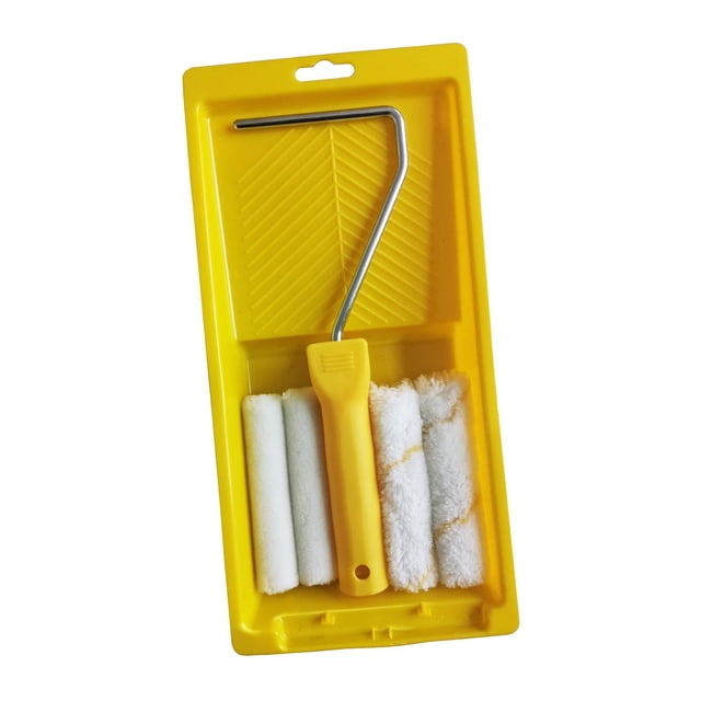 GUOOL Paint Roller Brush Set with Handle for Ceiling Commercial Residential Household 6 Pieces Set