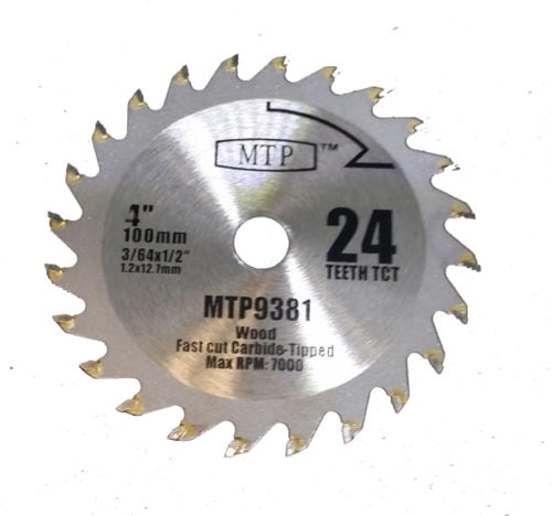 Mtp Pack Of 1 3 4 100mm Carbide 24 Tooth Blade For Dremel Table Saw 580 2 588 Inche Arbor Tct Mighty Mite Com 100mm Carbide 24 Tooth Blade, Diablo Table Saw Blade 100mm