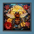 thumbnail image 2 of 5D DIY taladro redondo completo pintura de diamante flor abeja decoración de vidrieras 40x40cm JShteea El nuevo, 2 of 9