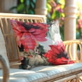 thumbnail image 4 of Throw Pillow Covers - Set of 4 Decorative Floral Printed Design Cushion Case for Home Decor Sofa Couch Chair Bed Patio Living Room Bedroom Car Office - 22x22 Inches, 4 of 9