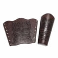 thumbnail image 6 of AlevRam 2-Pack Viking Bracers for Adults, Adjustable PU Faux Leather Medieval Arm Guards, Knight Gauntlet for Cosplay Costume, 6 of 6
