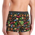 thumbnail image 4 of Men's Boxer Briefs, Lollipop Candy Chocolate Bean Print Soft Comfy Mens Underwear Boxer Briefs Breathable With Widen Waist, 4 of 7