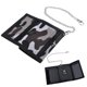 thumbnail image 1 of cartera de triple pliegue gris camuflaje con cremallera con clip de cadena, 1 of 5
