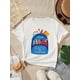 thumbnail image 1 of Girls' Back-to-School Cute & Casual Short Sleeve T-Shirt with Colorful Pencil & Letter Print - Breathable Cotton Blend, Machine Washable, 1 of 6