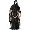 Life-Size Animated Cloaked Reaper with Glowing Lantern, 6' Tall