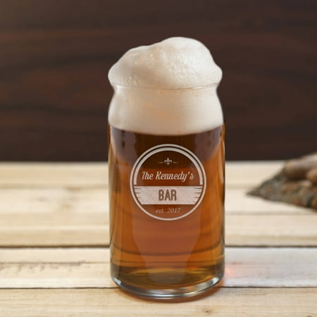 - Personalized Family Beer Can Glass, 16 oz