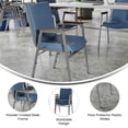 thumbnail image 4 of Flash Furniture 4 Pack Heavy Duty Navy Vinyl Stack Chair with Arms, 4 of 13