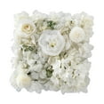 thumbnail image 4 of Panel de pared de flores, fondo artesanal, telón de fondo de arte, 13,78 x 13,78 pulgadas, floral de seda Blanco, 4 of 9