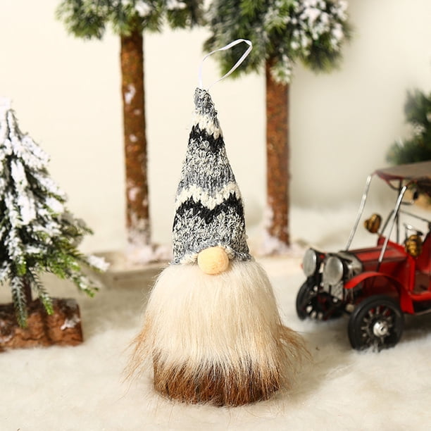 Adornos para árboles de Navidad Feliz Navidad Decoración Luces Rudolph Enano Muñeca sin rostro Adornos de gnomos Wmkox8yii fhajkh5831