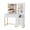 White+Gold, variant on QinaQin Modern Vanity Table Features An Adjustable Mirror, Built-In Charging Station, and Five Drawers, Saving Space and Making It Suitable for Bedroom