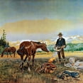 thumbnail image 2 of Russell, Charles M. 26x26 White Modern Wood Framed Museum Art Print Titled - Partners, 2 of 4
