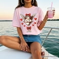 thumbnail image 6 of Retro Coquette Cupid Valentine T-Shirt, Galentine Tee, 6 of 10