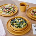 thumbnail image 2 of Stone Lain Cleo Modern - Vajilla De Gres (32 Piezas, Platos Y Cuencos, Cuencos Para Pasta, Vajilla Para 8 Personas), Color Amarillo, 2 of 4