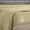thumbnail image 4 of PRATYUX 24-INCH EXTRA DEEP POCKETS 6-Piece Split Head Queen Sheet Set - 700-Thread Count 100% Egyptian Cotton - Sheet Set - 30" Split, Taupe Solid, 4 of 7