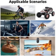 UDH Body Cam, 1080P with Screen, Mini Wearable Action Camera with Magnetic Charging Case, Waterproof Portable Video Recorder for Work, Outdoors