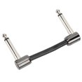 thumbnail image 4 of Guitar Patch Cable, 5cm Pedal Wire Dual Right Angle Plug Black Wide Application  for Guitars, 4 of 7