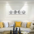 thumbnail image 2 of Black and white art Decorative pattern Canvas Wall Art for Living Room Bedroom wall decor Bathroom decorations,4 piece Modern Home decoration inspirational wall paintings Posters Pictures artwork, 2 of 6