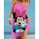 thumbnail image 1 of Disney-vestido playero de Minnie y Mickey para mujer, traje de baño Sexy, toalla envolvente, espalda abierta, minivestido de playa, 1 of 4