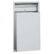 Bobrick ClassicSeries Stainless Steel Recessed Trash Can 12 Gallon