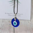 thumbnail image 4 of Evil Eye Pendant Necklace Glass Leather Rope Chain Turkey Protection Lucky Necklace Ladies Mens---Product code 57149, 4 of 5