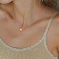 thumbnail image 2 of HAHDAXIA Collier Ras-du-Cou pour Femme en Argent Sterling 925 avec Pendentif Cœur Minuscule Initiale, 2 of 7