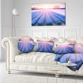 thumbnail image 3 of Designart Field of Blooming Hyacinth Flowers - Abstract Throw Pillow - 12x20, 3 of 5