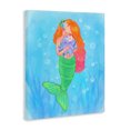 thumbnail image 3 of Stupell Industries Sweet Mermaid Love Canvas Wall Art, design by Stephanie Sanchez, 48 x 36, 3 of 7