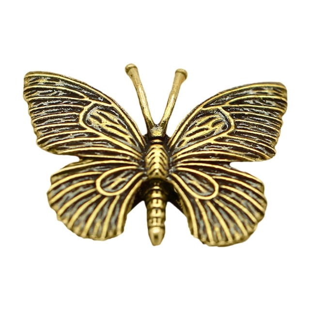 Adorno de mariposa de latón BLESIY Figura de mariposa hecha a Mano 3,58 cm x 3 cm