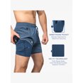 thumbnail image 4 of Zilpu Mens Quick Dry Athletic Performance Shorts with Zipper Pocket (5 inch), 4 of 6