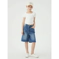 thumbnail image 5 of Handfrog Girls Jeans Shorts Ripped Denim Bermuda Elastic Waist Bottom Cotton Summer Clothes for Kids, 5 of 5