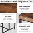 thumbnail image 7 of Tribesigns Kitchen Island with Storage Shelves,Small Dining Island Table with 5 Shelves for kitchen, MDF and Metal,Rustic Brown, 7 of 7