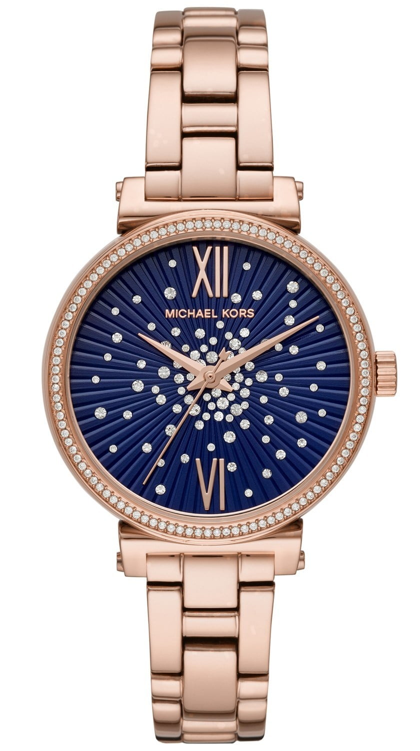 michael kors watch women's blue face