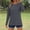 Grey, variant on DuoJiaJ Womens Long Sleeve Top, Crew Neck Solid Color Sun Athletic Top Black L