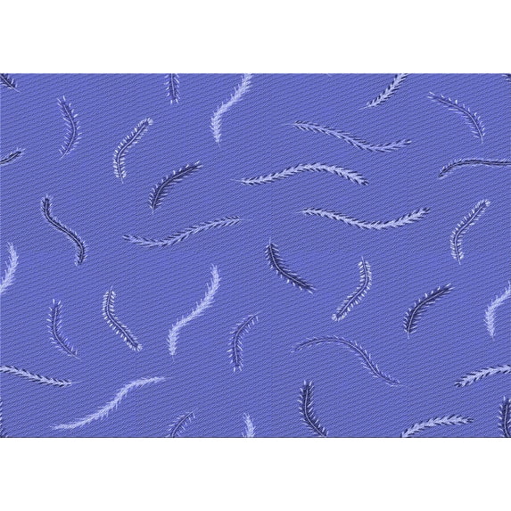 Ahgly Company Machine Washable Indoor Rectangle Transitional Light Slate Blue Area Rugs, 5' x 7'