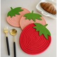 thumbnail image 3 of Posavasos para bebidas YONGSHENG Juego de posavasos de mesa de centro tejido absorbente, 3 of 5