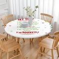 thumbnail image 3 of Round Elastic Tablecloth,Reusable Washable Table Cover,Table Cloth Fits 36"-44" Round Tables for Dinner Outdoor Picnic Flowers, 3 of 3
