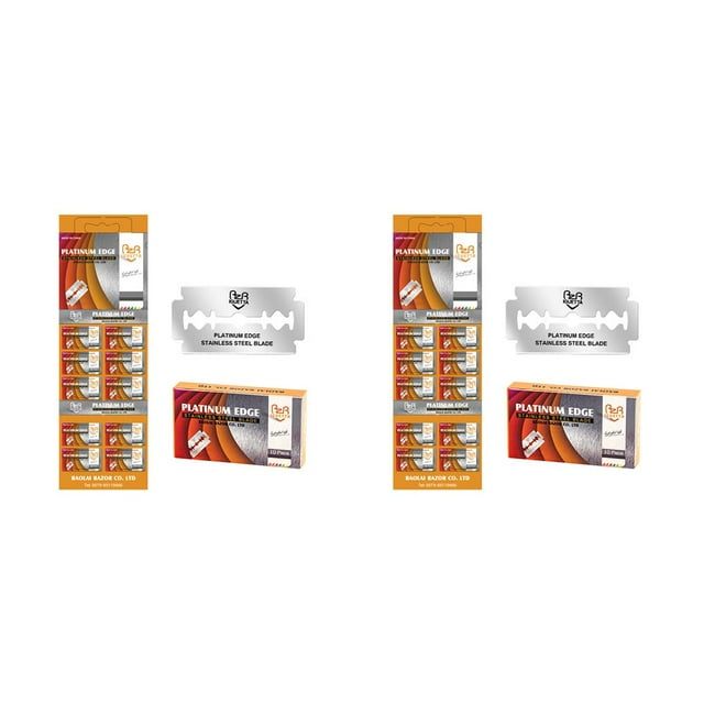 Soidarity Cuchillas de afeitar para hombres Cuchilla de acero inoxidable Cuchillas de afeitar de seguridad Afeitado preciso y limpio Accesorios Type1 NO1