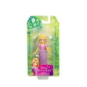 Disney Princess Rapunzel Posable Small Doll in Shiny Outfit with Removable Skirt, Inspired by Movie