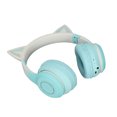 thumbnail image 5 of Auriculares Bluetooth con Oreja de Gato para Juegos, inalámbricos, Plegables, para música, con luz LED, micrófono Desmontable, Cable de 3,5 mm, Verde, 5 of 5