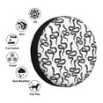 thumbnail image 4 of Naloa Hand Drawn Snake PVC Leather Spare Tire Wheel Cover for Car Truck SUV Camper Trailer Universal Fit many size16 inch, 4 of 6
