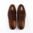thumbnail image 4 of Bocca Men's Formal Business Shoes Dark Brown Classic Lace Up Oxford Shoes 13M, 4 of 7