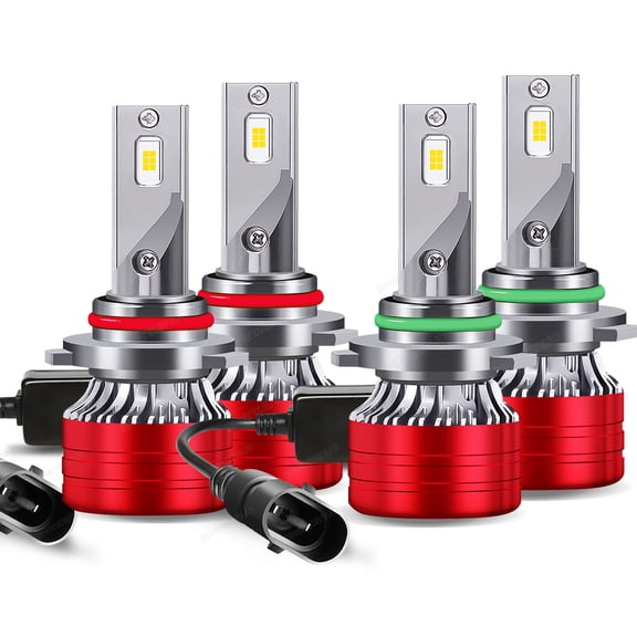 For Chevy Trailblazer 2002-2009 Quayub LED Headlight Bulbs High Low Beam 9005 9006 Kit 4X 6000K