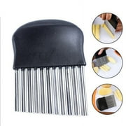 Large Crinkle Cutter Cutting Tool French Fry Slicer Potato Cutter Fruit Vegetable Wavy Chopper Knife Stainless Steel