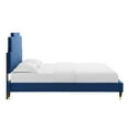 thumbnail image 6 of Modway Lindsey Performance Velvet Twin Platform Bed in Navy, 6 of 10