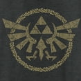 thumbnail image 2 of Women's Nintendo The Legend of Zelda: Tears of the Kingdom Gold Hyrule Crest  Racerback Tank Top Black Heather X Large, 2 of 4