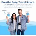 thumbnail image 3 of FLYGIENE Travel Size Face Mask - Breathable Travel Face Mask, 3 of 6