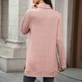 thumbnail image 6 of ZUKMRJPC Women's Turtleneck Tunic Sweaters Trendy Knitted Cotton Solid Color Sweatshirt Loose Fit Casual Long Sleeve Pullover Tops, 6 of 7