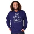 thumbnail image 5 of God Gives Forgives Religious Hoodie Sweatshirt Women Men Brisco Brands S, 5 of 6