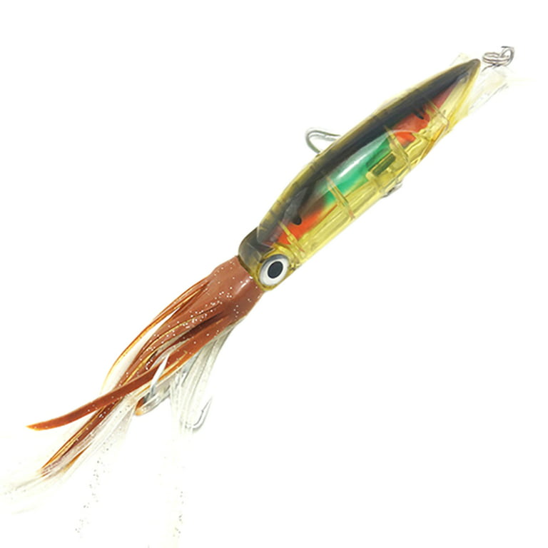 SPRING PARK 14cm 40g Octopus Swimbait with Skirt Tail,Hard Fishing Lure,  Lifelike Swimbait Octopus Bait, Squid Fishing Lures for Saltwater and  Freshwater 