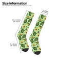 thumbnail image 2 of Naloa Avocado With Seeds Thigh High Socks Extra Long Stretchy Sock Women Over Knee High Opaque Stocking Daily Wear, 2 of 6
